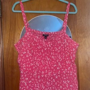 Torrid Floral Print Skater Dress with Spaghetti Straps